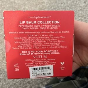COPY - Lip balm snow globe scented lip balms.